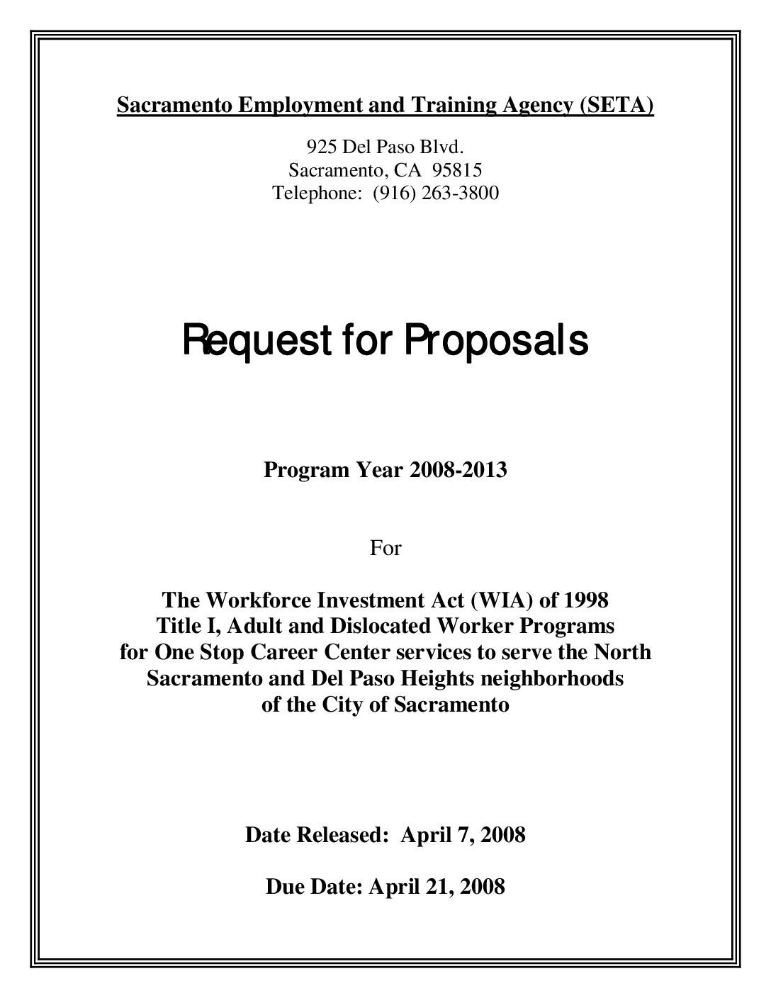 2008 RFP