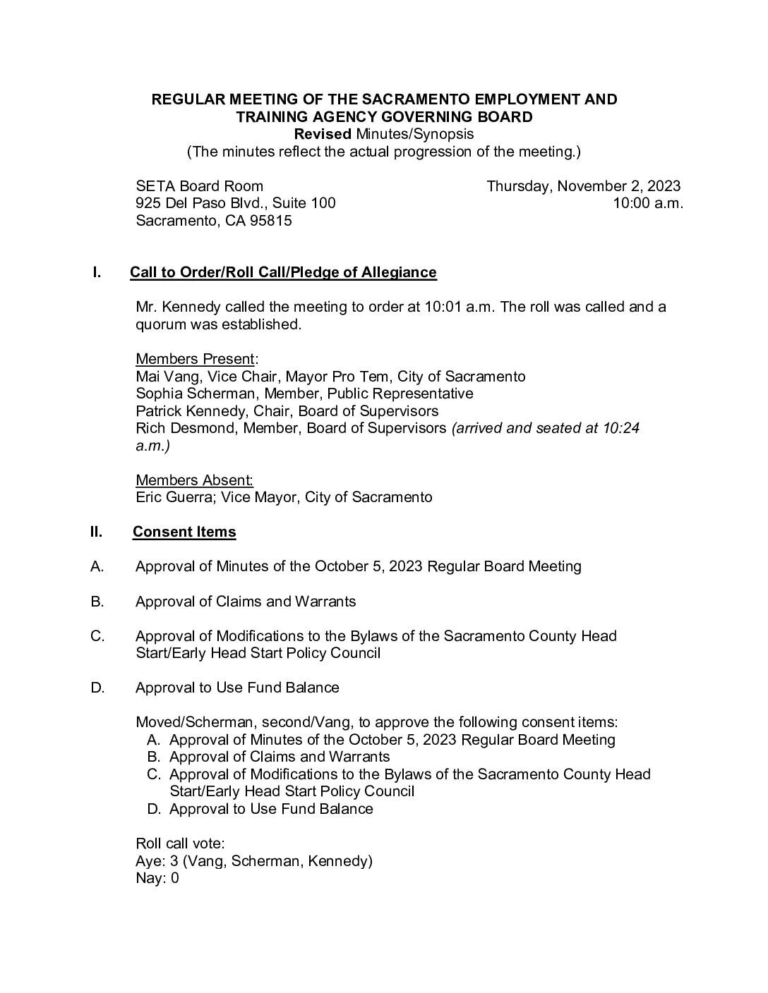 Revised minutes of the 11.02.23 SETA Governing Board meeting
