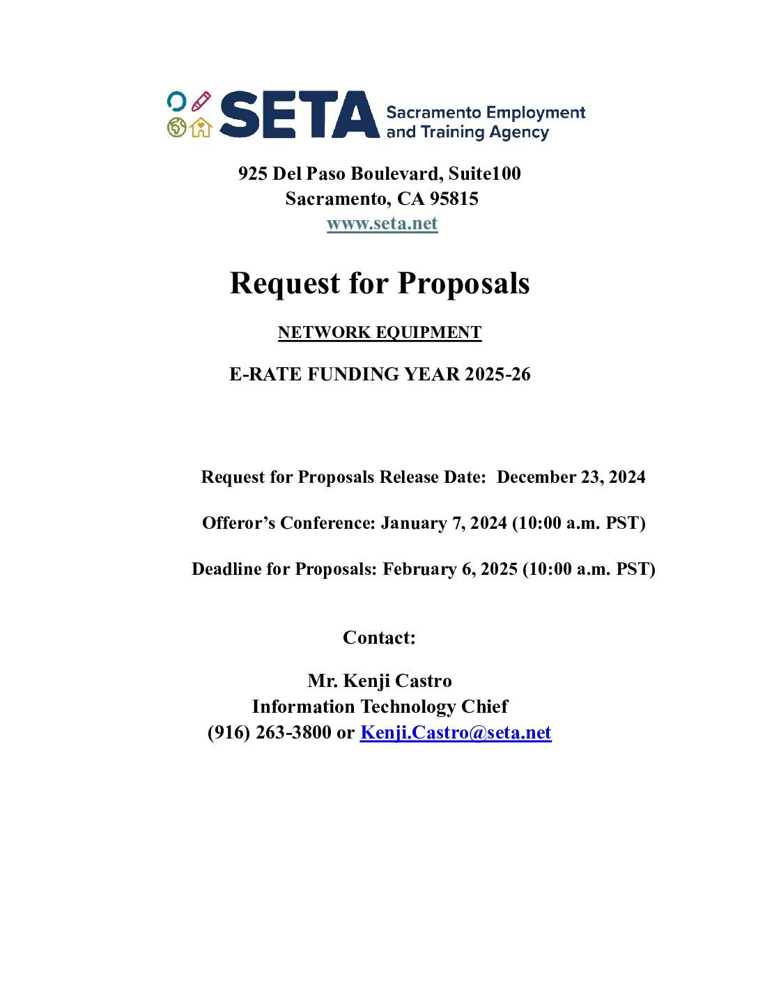 SETA FY25 CAT2 RFP 12.23.24