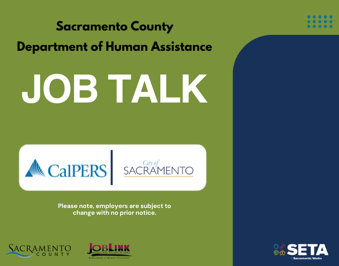 Sacramento County Job Talk - 8/11/26