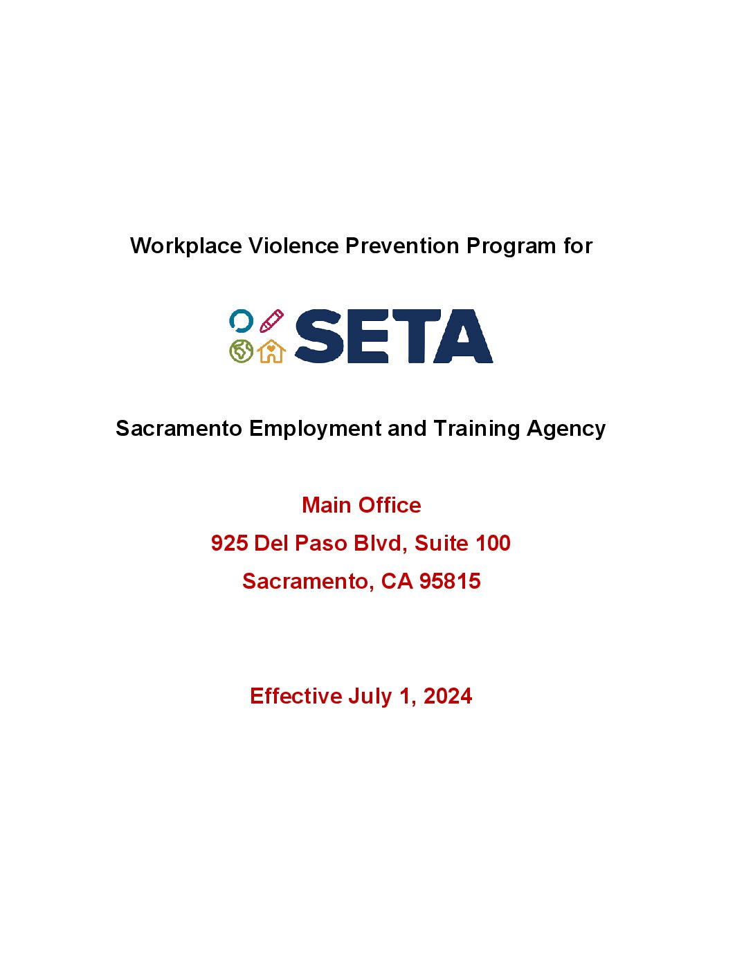 Workplace Violence Prevention Plan